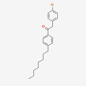 2-(4-Bromophenyl)-1-(4-octylphenyl)ethan-1-one