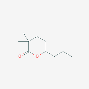 molecular formula C10H18O2 B15447770 3,3-Dimethyl-6-propyloxan-2-one CAS No. 62581-33-3