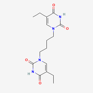 molecular formula C16H22N4O4 B15447800 1,1'-(Butane-1,4-diyl)bis(5-ethylpyrimidine-2,4(1H,3H)-dione) CAS No. 63108-38-3