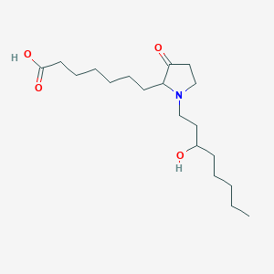 molecular formula C19H35NO4 B15447816 7-[1-(3-Hydroxyoctyl)-3-oxopyrrolidin-2-YL]heptanoic acid CAS No. 62749-60-4