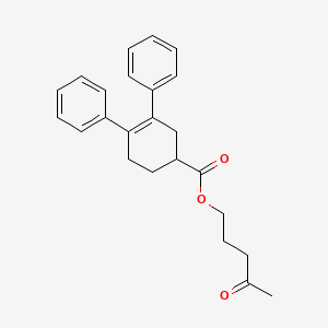 molecular formula C24H26O3 B15447844 4-Oxopentyl 3,4-diphenylcyclohex-3-ene-1-carboxylate CAS No. 62544-41-6