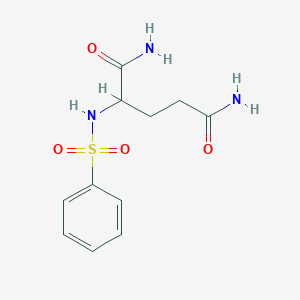 N~2~-(Benzenesulfonyl)glutamamide