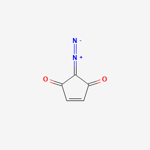 4-Cyclopentene-1,3-dione, 2-diazo-