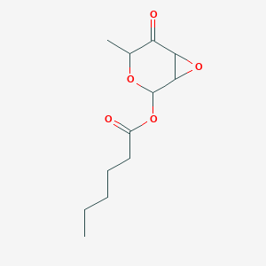 (4-Methyl-5-oxo-3,7-dioxabicyclo[4.1.0]heptan-2-yl) hexanoate