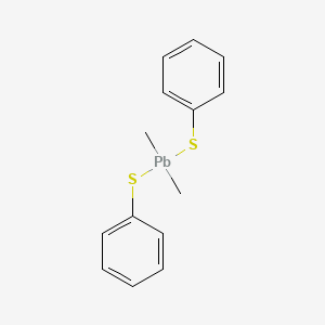 molecular formula C14H16PbS2 B15447914 Dimethyl[bis(phenylsulfanyl)]plumbane CAS No. 62560-46-7