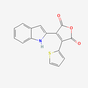 2,5-Furandione, 3-(1H-indol-2-yl)-4-(2-thienyl)-