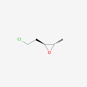 molecular formula C5H9ClO B15447965 (2S,3S)-2-(2-Chloroethyl)-3-methyloxirane CAS No. 62614-68-0