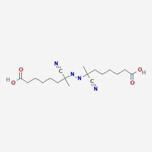 7,7'-[(E)-Diazenediyl]bis(7-cyanooctanoic acid)