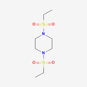 molecular formula C8H18N2O4S2 B15448022 1,4-Bis(ethylsulfonyl)piperazine CAS No. 62938-04-9