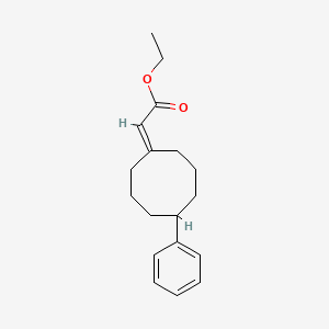 Ethyl (5-phenylcyclooctylidene)acetate