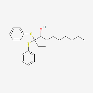 3,3-Bis(phenylsulfanyl)undecan-4-OL