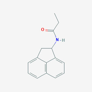 molecular formula C15H15NO B15448160 N-(1,2-Dihydroacenaphthylen-1-YL)propanamide CAS No. 63169-58-4