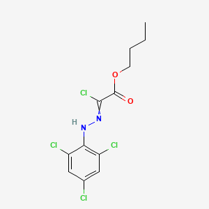 molecular formula C12H12Cl4N2O2 B15448207 Butyl chloro[2-(2,4,6-trichlorophenyl)hydrazinylidene]acetate CAS No. 62639-13-8