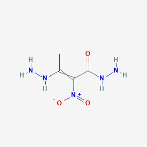 molecular formula C4H9N5O3 B15448232 3-Hydrazinyl-2-nitrobut-2-enehydrazide CAS No. 62772-83-2