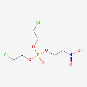 molecular formula C6H12Cl2NO6P B15448239 Bis(2-chloroethyl) 2-nitroethyl phosphate CAS No. 63573-23-9