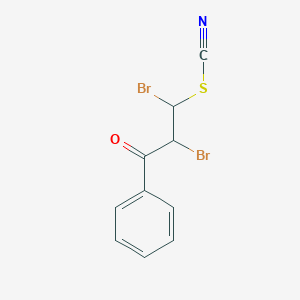 1,2-Dibromo-3-oxo-3-phenylpropyl thiocyanate