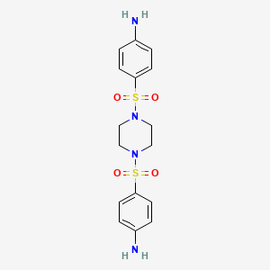 molecular formula C16H20N4O4S2 B15448326 4,4'-(Piperazine-1,4-diyldisulfonyl)dianiline CAS No. 62707-60-2