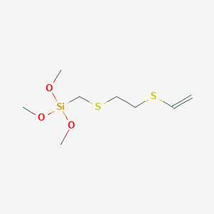 molecular formula C8H18O3S2Si B15448337 3,3-Dimethoxy-2-oxa-5,8-dithia-3-siladec-9-ene CAS No. 62811-79-4