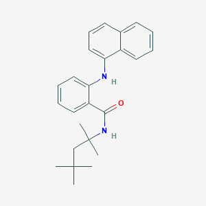 molecular formula C25H30N2O B15448341 2-[(Naphthalen-1-yl)amino]-N-(2,4,4-trimethylpentan-2-yl)benzamide CAS No. 62747-78-8