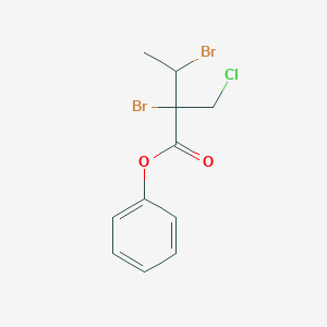 Phenyl 2,3-dibromo-2-(chloromethyl)butanoate