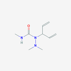 molecular formula C9H17N3O B15448353 N,2,2-Trimethyl-1-(penta-1,4-dien-3-yl)hydrazine-1-carboxamide CAS No. 63054-96-6