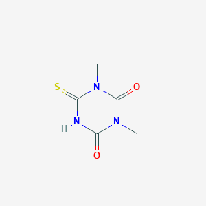 molecular formula C5H7N3O2S B15448359 1,3-Dimethyl-6-sulfanylidene-1,3,5-triazinane-2,4-dione CAS No. 62966-83-0