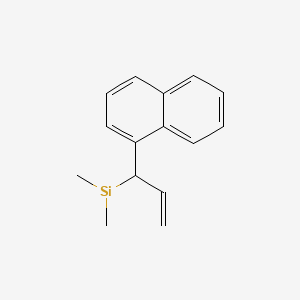 Dimethyl[1-(naphthalen-1-yl)prop-2-en-1-yl]silyl