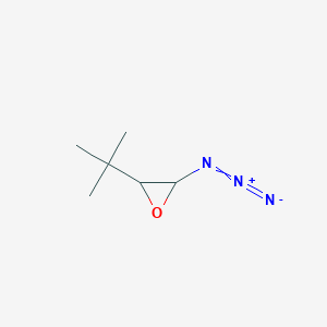 molecular formula C6H11N3O B15448367 2-Azido-3-tert-butyloxirane CAS No. 62848-79-7