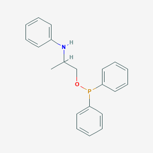 molecular formula C21H22NOP B15448376 2-Anilinopropyl diphenylphosphinite CAS No. 62436-66-2