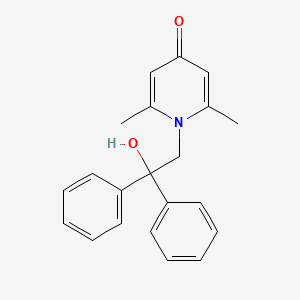 1-(2-Hydroxy-2,2-diphenylethyl)-2,6-dimethylpyridin-4(1H)-one