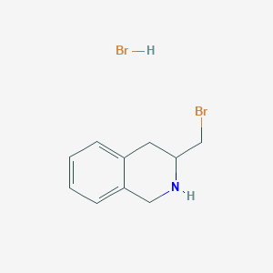 molecular formula C10H13Br2N B15448406 3-(Bromomethyl)-1,2,3,4-tetrahydroisoquinoline;hydrobromide CAS No. 63006-85-9