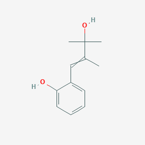 molecular formula C12H16O2 B15448423 2-(3-Hydroxy-2,3-dimethylbut-1-en-1-yl)phenol CAS No. 62399-37-5