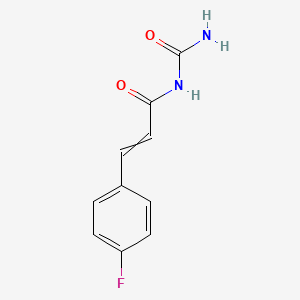 molecular formula C10H9FN2O2 B15448427 N-Carbamoyl-3-(4-fluorophenyl)prop-2-enamide CAS No. 62879-63-4