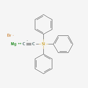 molecular formula C20H15BrMgSi B15448436 Magnesium, bromo[(triphenylsilyl)ethynyl]- CAS No. 62508-97-8