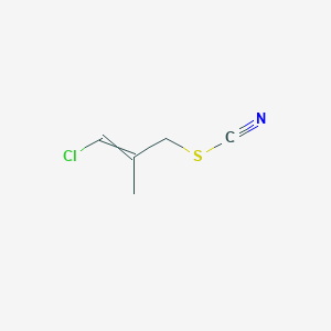 3-Chloro-2-methylprop-2-en-1-yl thiocyanate