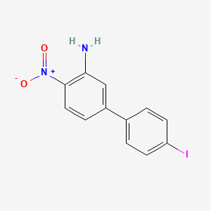 molecular formula C12H9IN2O2 B15448449 4'-Iodo-4-nitro[1,1'-biphenyl]-3-amine CAS No. 62579-63-9