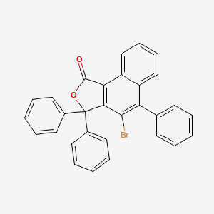 molecular formula C30H19BrO2 B15448462 4-Bromo-3,3,5-triphenylnaphtho[1,2-c]furan-1(3H)-one CAS No. 62378-46-5