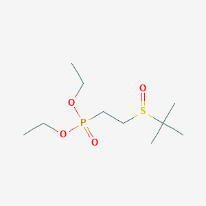 Diethyl [2-(2-methylpropane-2-sulfinyl)ethyl]phosphonate