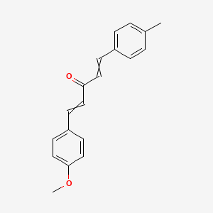 molecular formula C19H18O2 B15448509 1-(4-Methoxyphenyl)-5-(4-methylphenyl)penta-1,4-dien-3-one CAS No. 62643-60-1