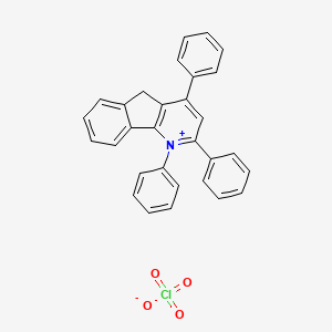 1,2,4-Triphenyl-5H-indeno[1,2-b]pyridin-1-ium perchlorate