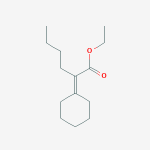 molecular formula C14H24O2 B15448520 Ethyl 2-cyclohexylidenehexanoate CAS No. 62479-70-3