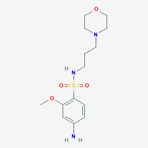 4-Amino-2-methoxy-N-[3-(morpholin-4-yl)propyl]benzene-1-sulfonamide