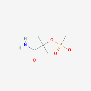 molecular formula C5H11NO4P- B15448578 1-Amino-2-methyl-1-oxopropan-2-yl methylphosphonate CAS No. 62845-93-6