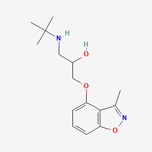 molecular formula C15H22N2O3 B15448591 1-((1,1-Dimethylethyl)amino)-3-((3-methyl-1,2-benzisoxazol-4-yl)oxy)-2-propanol CAS No. 63152-60-3