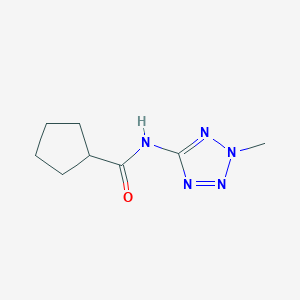 molecular formula C8H13N5O B15448595 N-(2-Methyl-2H-tetrazol-5-yl)cyclopentanecarboxamide CAS No. 62400-58-2