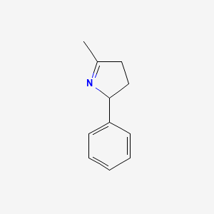 molecular formula C11H13N B15448601 5-Methyl-2-phenyl-3,4-dihydro-2H-pyrrole CAS No. 62443-72-5