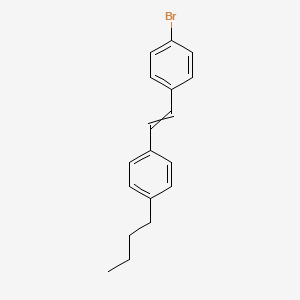 molecular formula C18H19Br B15448629 1-Bromo-4-[2-(4-butylphenyl)ethenyl]benzene CAS No. 62856-34-2