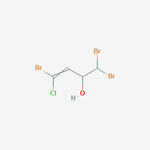 molecular formula C4H4Br3ClO B15448651 1,1,4-Tribromo-4-chlorobut-3-en-2-ol CAS No. 62872-20-2