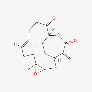 molecular formula C20H28O4 B15448654 Dehydrosinulariolide CAS No. 62824-08-2