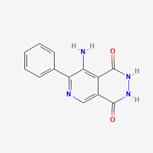 molecular formula C13H10N4O2 B15448678 8-Amino-7-phenyl-2,3-dihydropyrido[3,4-d]pyridazine-1,4-dione CAS No. 62437-01-8